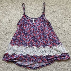 Cute Xhilaration Floral Tank Top